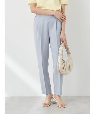 earth music&ecology 接触冷感テーパードパンツ Light Gray