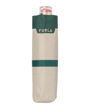  【フルラ （FURLA）】晴雨兼用折りたたみ日傘　切継グログラン
