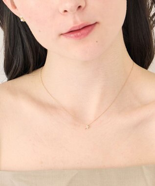 Phoebe 〈金属アレルギー対応〉ミニパールクラスターネックレス　小粒パール ホワイト