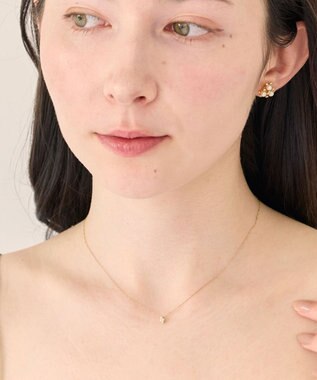 Phoebe 〈金属アレルギー対応〉ミニパールクラスターネックレス　小粒パール ホワイト