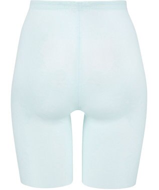 WACOAL 【-５歳の着やせシルエット】 ガードル ロング丈 二の尻キュッと おなかフラットに 吸汗速乾(本体) ラクに着用できる レディース GRC423 /ワコール サックス