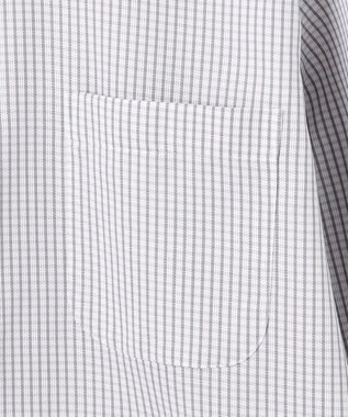 GOTAIRIKU 春夏向け【形態安定】SUMMERPREMIUMPLEATS_ボタンダウン 長袖ドレスシャツ（グレーチェック） ライトグレー系4