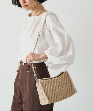 russet ナイロンラフィアショルダーバッグ 《かごバッグ》(CE-1713)