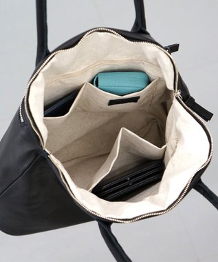 FOLNA RD ソフトレザーブガッティボストンバッグL-SIZE ブラック