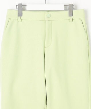 23区GOLF 冬の暖かボトム【WOMEN】ボンディング テーパードパンツ ライトグリーン系