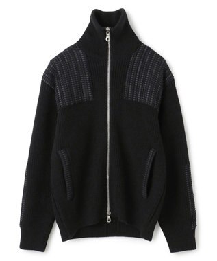 HIGH GRADE LINE】スプリットバルキーウール ドライバーズニット