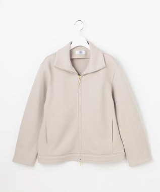 J.PRESS LADIES S 【WEB限定】ダンボールジャージー ハイネック ブルゾン 【WEB限定】グレージュ系