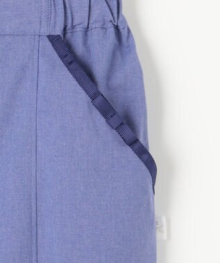 組曲 KIDS 【150-160㎝】シャーリング パンツ ブルー