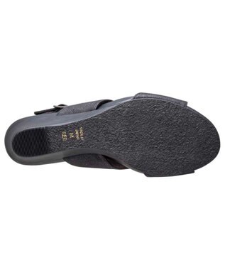 REGAL FOOT COMMUNITY 【ビューフィット】A69Y ウエッジサンダル ブラック型押