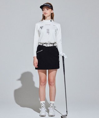 PW CIRCULUS 【イージーケア / 軽量 / 一枚でサマになる】【WOMEN】ロゴモックネック ホワイト系