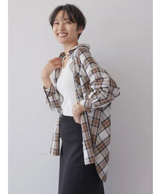 AMERICAN HOLIC イージーケアチェックシャツ Check Ivory