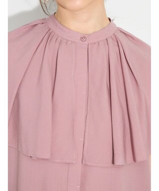Green Parks ビックカラーナローブラウス Pink