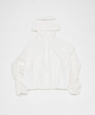 WEGO 【日焼け対策/セットアップ対応】ラッシュガードシャーリングパーカー ホワイト