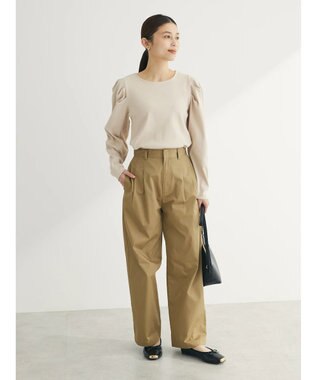 Green Parks ・ＳＵＧＡＲ　ＳＰＯＯＮ　タックスリーブプルオーバー Beige