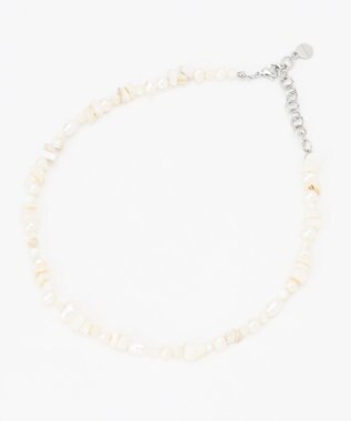 23区 淡水パール シェル ネックレス ホワイト系