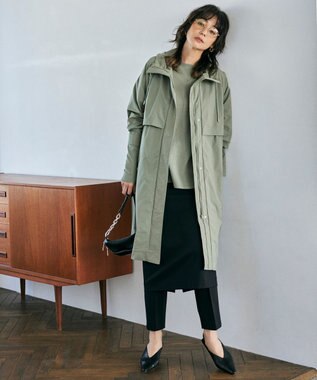 ICB 【洗える】 ヴィスコースワイド プルオーバー モスグリーン系