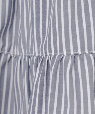 ANY KIDS ストライプ シャツ ワンピース ブルーストライプ