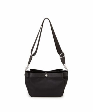 TOPKAPI 【Breath TOPKAPI】防水ナイロン レザーコンビ ショルダーバッグ ブラック