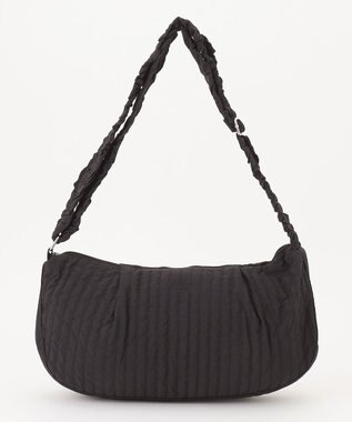 Y'SACCS 【Y’SACCS vous et】ギャザーショルダーヌビバッグ ブラック