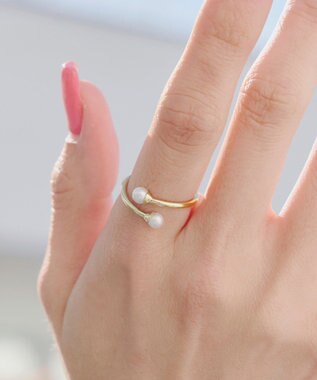 Tiaclasse パールロールリング ゴールド