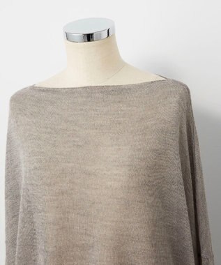 TOQUE 〈大草直子さんアドバイザー〉アルパカシルクニット 長袖 オーバーサイズ グレー