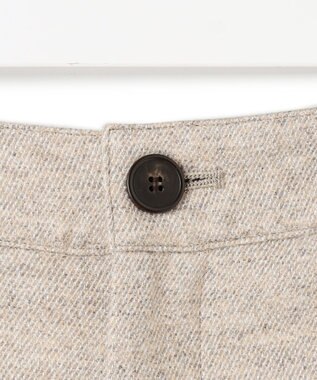 23区 L ラメミックスツイード クロップド パンツ ベージュ系