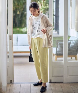 ANY L ドライフーディーカーディガン ライトベージュ