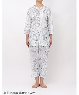 tsumori chisato SLEEP ツモリチサト パジャマ 綿100%(本体) 天竺素材 7分袖 長袖 8分丈 レディース UDT216 /ワコール アイボリー