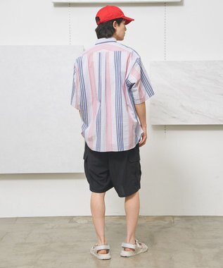 J.PRESS YORK STREET 【UNISEX】リネンライクイージーカーゴ ハーフパンツ ブラック系