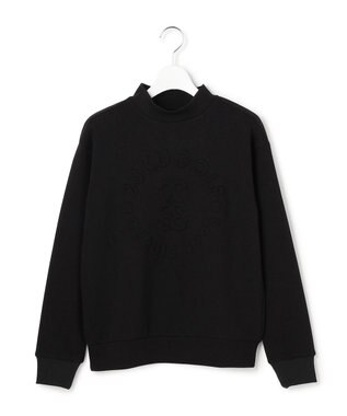 23区GOLF 【WOMEN】エンボスロゴダンボールモックネック ブラック系