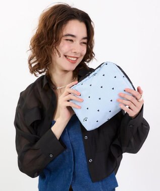 LeSportsac EXTRA LARGE RECTANGULAR COSMETIC/フレッシュブラックハーツ