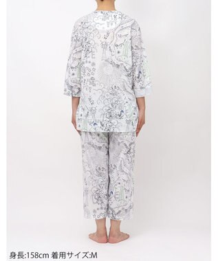 tsumori chisato SLEEP ツモリチサト パジャマ 綿100%(本体) 天竺素材 7分袖 長袖 8分丈 レディース UDT216 /ワコール アイボリー