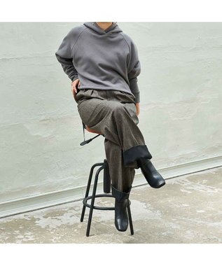 MODE ET JACOMO <D'ICI>スクエアトゥショートブーツ ブラック