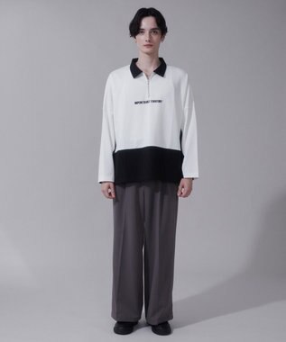 WEGO ドルマンポンチハーフZIPT（LS） ホワイト