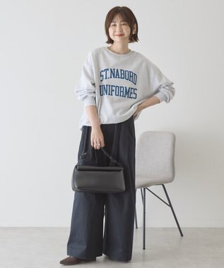 AMERICAN HOLIC カレッジロゴ裏毛スウェット Light Gray