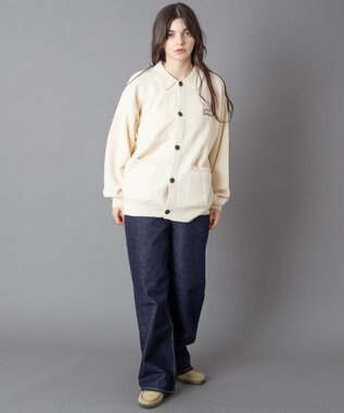 WEGO 【ユニセックス着用ITEM】ワンポイントニットシャツ（LS） オフホワイト