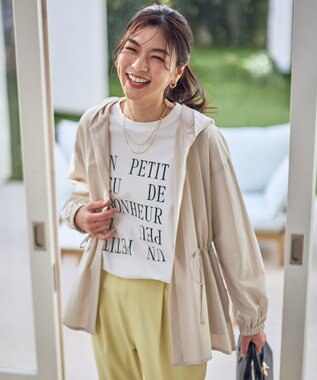 ANY L ドライフーディーカーディガン ライトベージュ