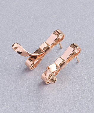 Phoebe ニュアンスリボンピアス　ローズゴールド ローズゴールド