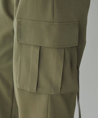 WEGO 【ユニセックス着用ITEM】トロミカーゴスラックス カーキ