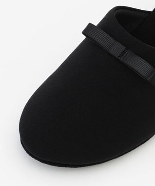 ANY SIS 【巾着付き】リボンヒール スリッパ ブラック