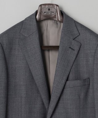 GOTAIRIKU セットアップ対応【洗える/ストレッチ/シワになりにくい】ZERO TRIA ウォッシャブルジャケット_ウール100% ライトグレー系8