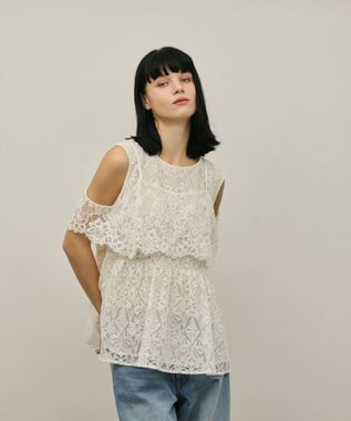 GRACE CONTINENTAL レイヤードレーストップ