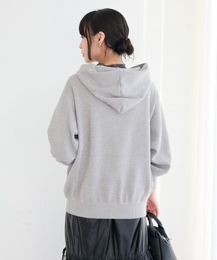 CRAFT STANDARD BOUTIQUE ラメスウェット風ニットプルオーバー Gray