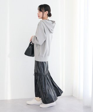 CRAFT STANDARD BOUTIQUE ラメスウェット風ニットプルオーバー Gray