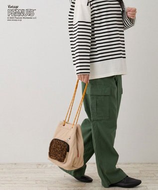 ROOTOTE 8411【スヌーピー】IP.ポシェット.ボア.ピーナッツ-9S 02：ベージュ