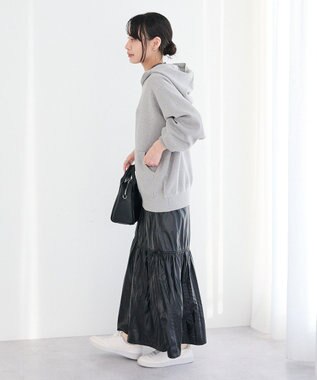 CRAFT STANDARD BOUTIQUE ラメスウェット風ニットプルオーバー Gray