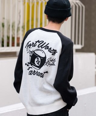 WEGO 【ユニセックス着用ITEM/SMLサイズ展開】ジャガードグラフィックプルオーバー