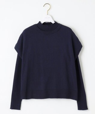 ANY SIS S 【洗える】ニットベストツイン セット ネイビー