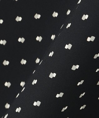 自由区 【セット可/洗える】ダブルスクエアプリント マーメイドシルエットスカート ネイビー系5