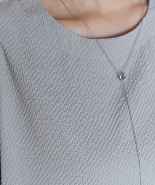 Tiaclasse L 【洗える】リップルピンタックワンピチュニック ライトグレー